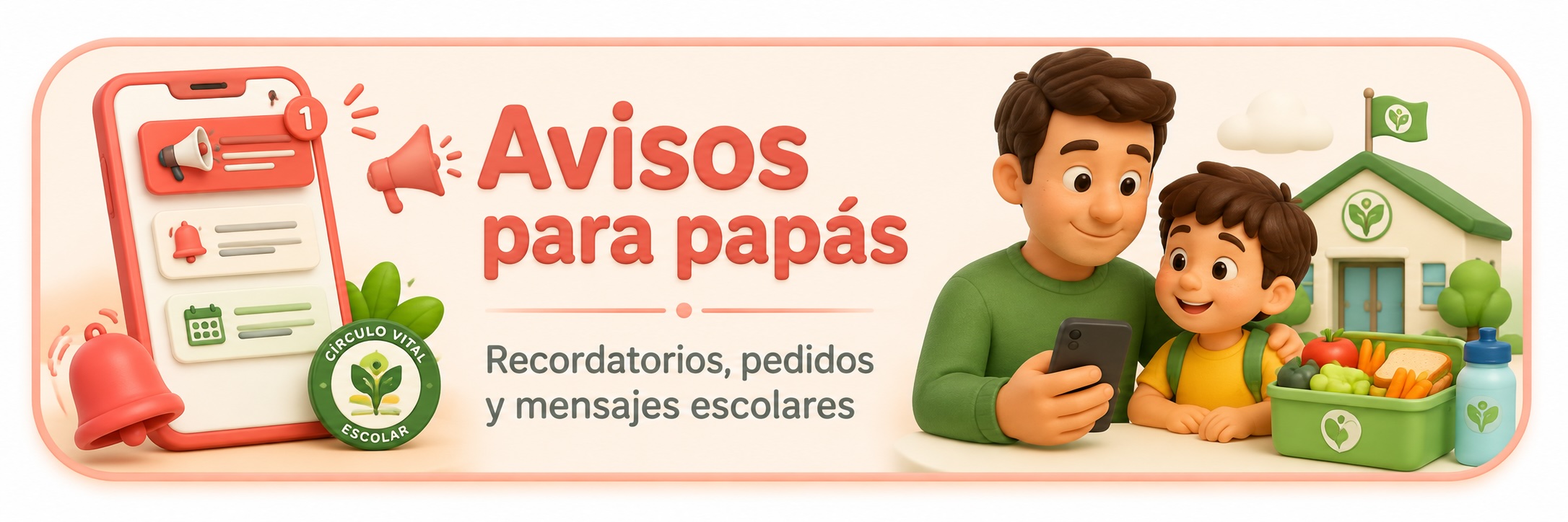 Avisos para papas de Circulo Vital Escolar