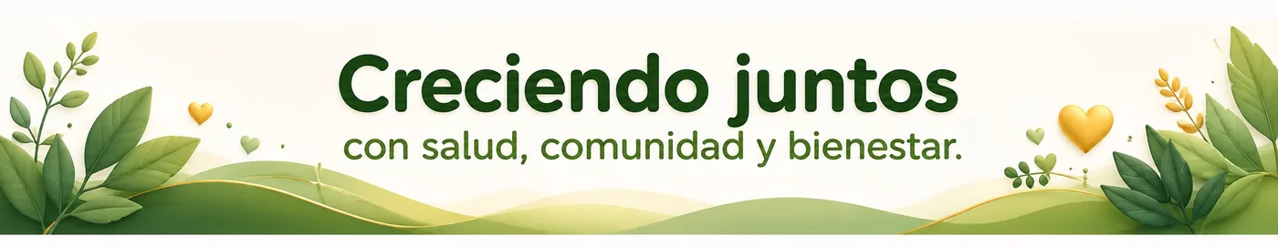 Creciendo juntos con salud, comunidad y bienestar